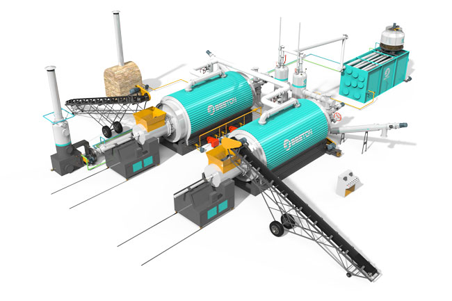 3D BLJ-16 Tire Pyrolysis Plant Design in the Philippines