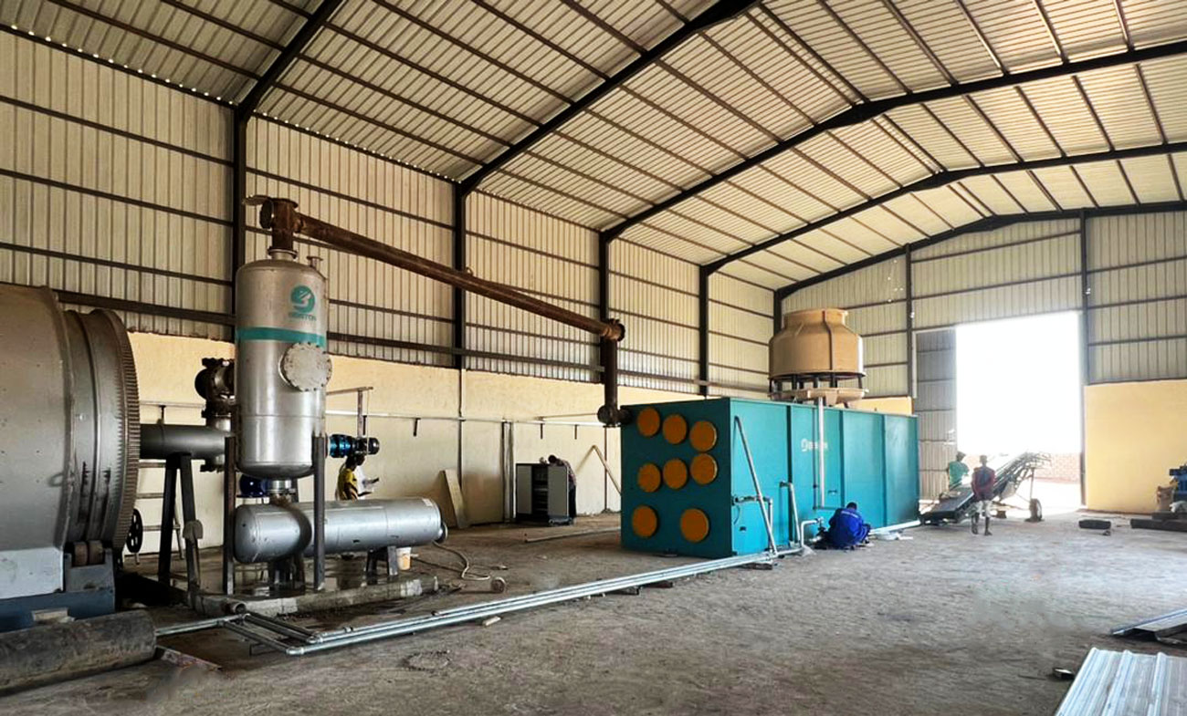 Beston Semi-continuous Pyrolysis Machine Installed in Sudan in January 2023